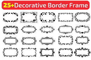 25+ Decorative Border Frame, a Decorative Illustration by himelgfx