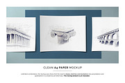 Clean A4 Paper Mockup, a Books & Magazine Mockup by manfredicalamai (Thumbnail 1 of 4)