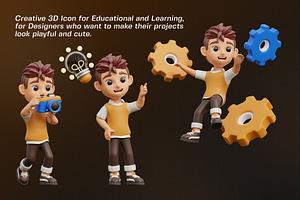 Creative Children Boy 3D Pack