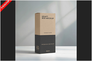 Kraft Box Mockup, a Packaging Mockup by Bruno's Shop