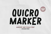 Quicro Marker Font, a Sans Serif Font by QR Design Studio (Thumbnail 1 of 6)