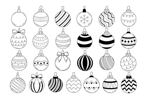 Christmas Balls Procreate Stamps