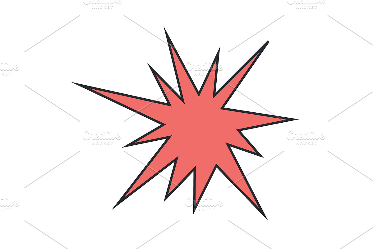 Irregular star shape icons, an Object Graphic by Elena Pimukova (Photo 9 of 16)