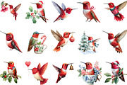 Funny Red Hummingbird Clipart, an Illustration by designcity5 (Thumbnail 3 of 5)