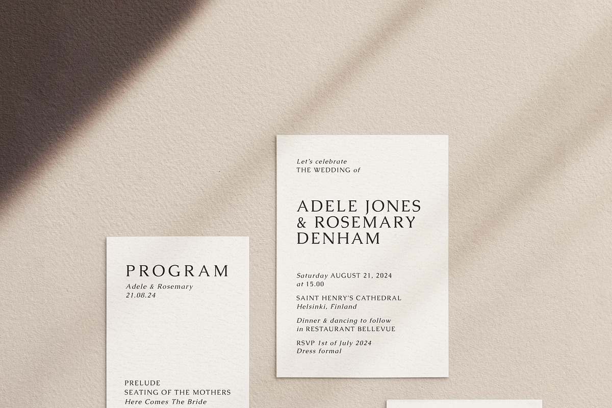 MODERN LUXURY WEDDING | 50 cards, an Invitation Template by Crocus Paperi (Photo 6 of 11)