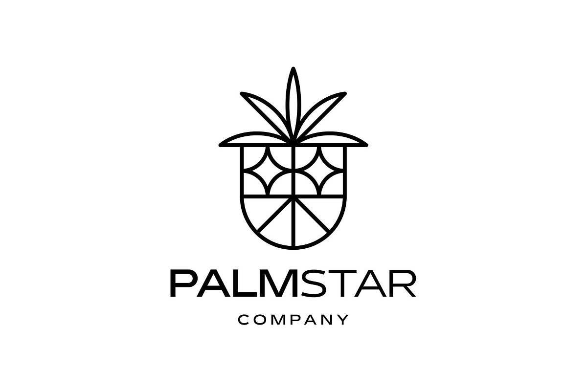 Gold Vintage Retro Palm Tree Logo, a Branding & Logo Template by Buqancreative (Photo 3 of 4)