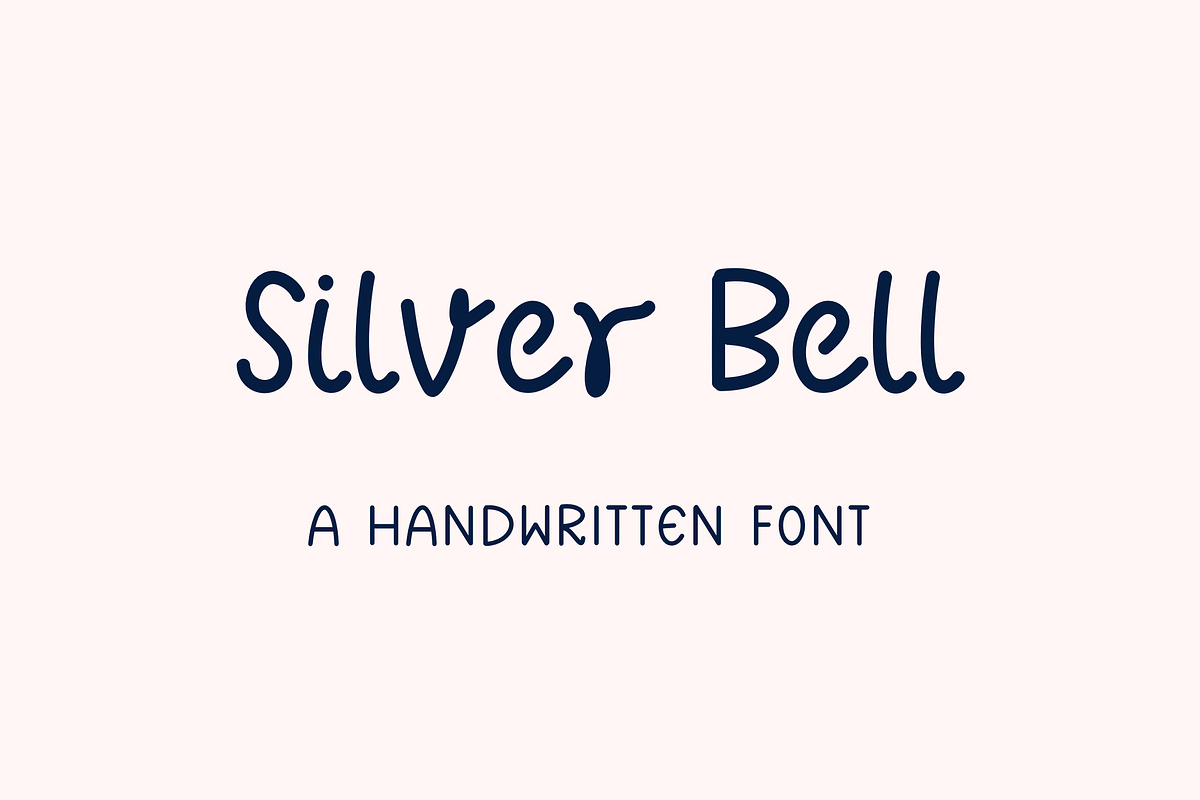 Silver bell- Handwritten font, a Handwritten Font by Sk designs (Photo 1 of 6)