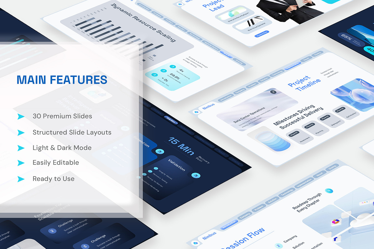 Cloud Computing Google Slides, a Presentation Template by New Coral Design (Photo 2 of 6)