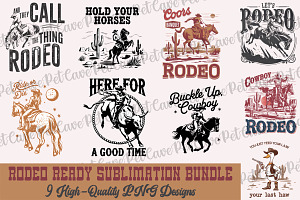 Rodeo Ready Sublimation Bundle, a Graphic by Pet Cave