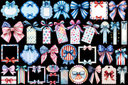 4th of July Bows PNG, Patriotic PNG, a Graphic by designcity5 (Thumbnail 2 of 6)