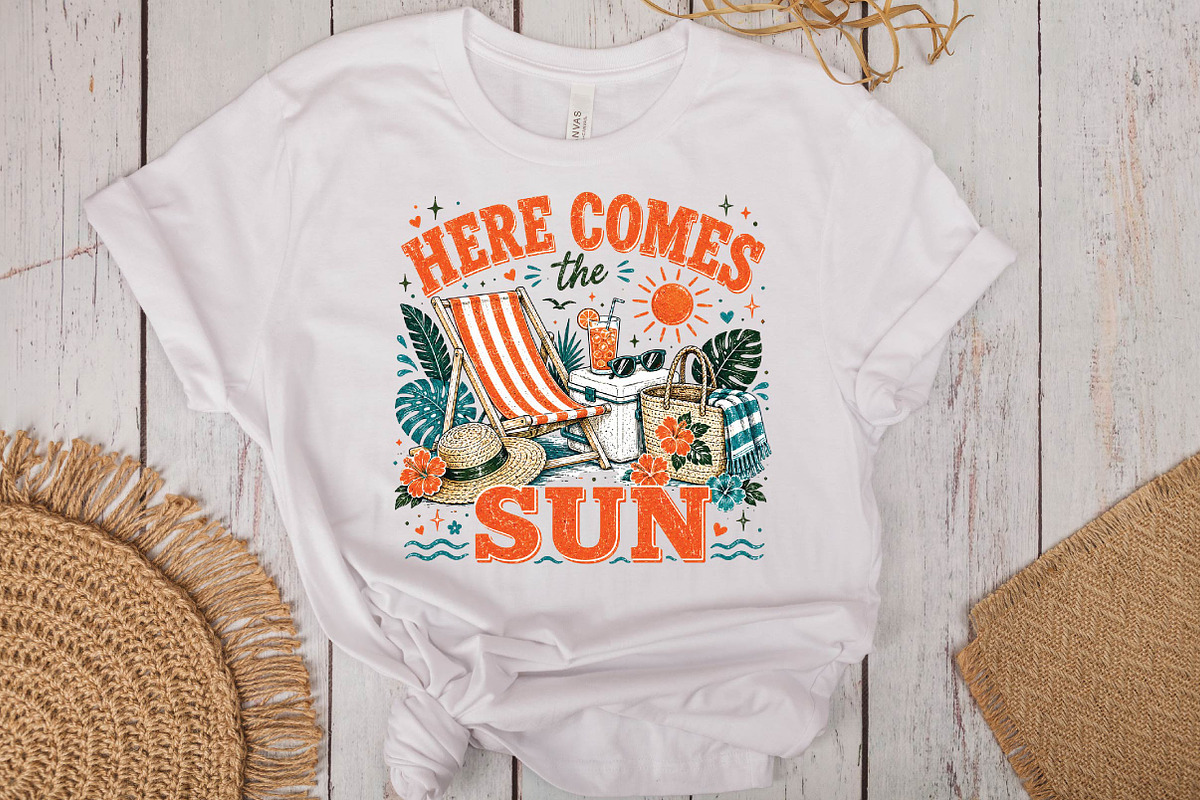 Retro Summer Beach Sublimation, a Seasonal Illustration by DreamPrint404 (Photo 4 of 6)
