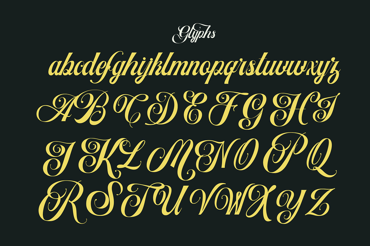 Artheria Classic Script, a Script Font by Fortunes Co (Photo 6 of 13)