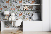 Woodland animals watercolor clipart, an Animal Illustration by alenaganzhela (Thumbnail 10 of 11)