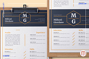 Minimalist Hexagonal Resume CV, a Resume Template by Millusti (Thumbnail 4 of 5)