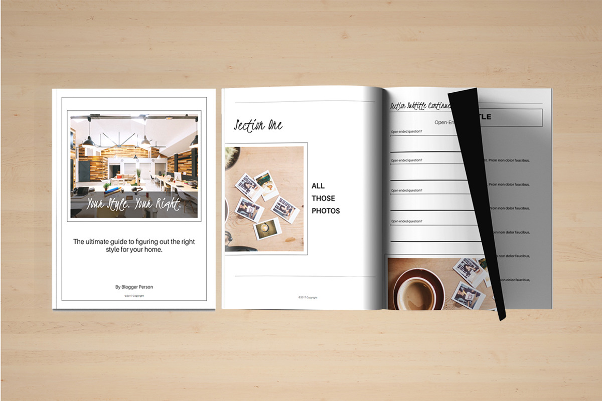 The Clean Workbook Template, a Templates & Theme by BMAYS Design (Photo 4 of 8)