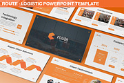 Route - Logistic Powerpoint Template, a Presentation Template by SlideFactory (Thumbnail 1 of 4)