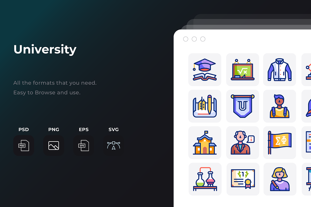 University Icons, an Icon by Wencory