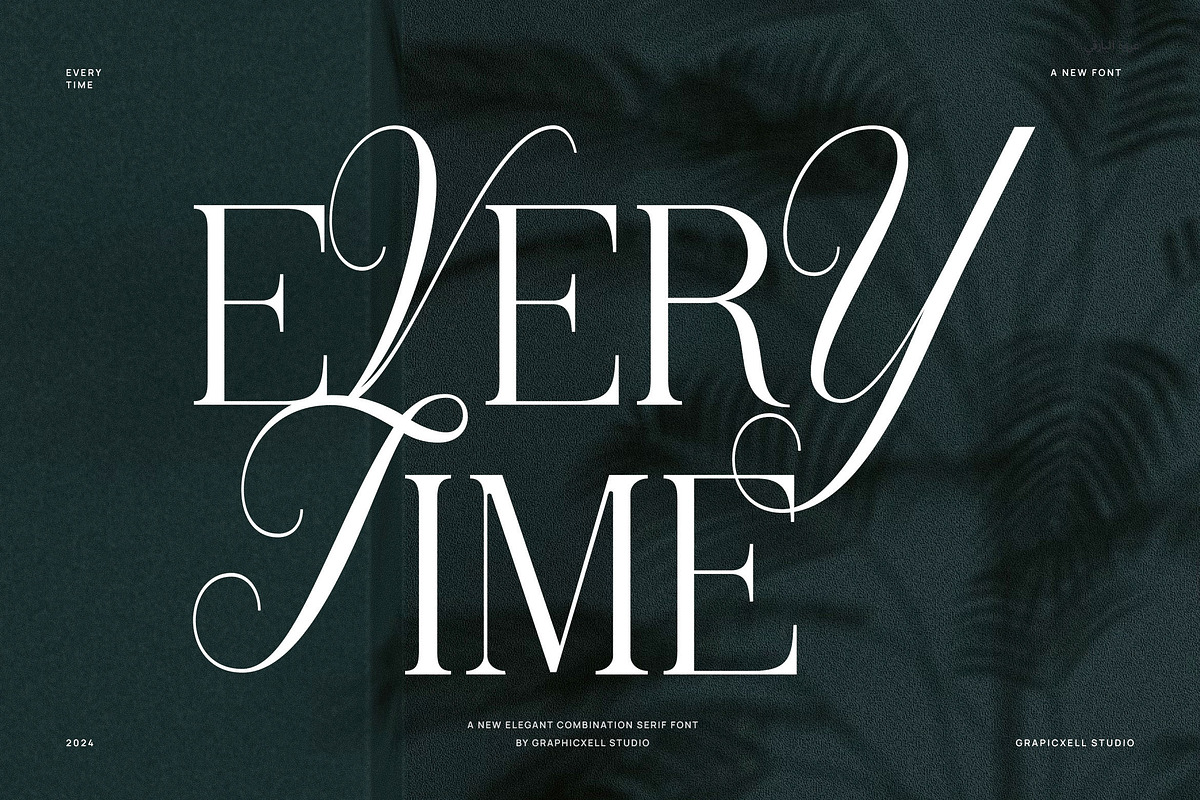 Every Time Elegant Serif Combination, a Serif Font by Graphicxell (Photo 1 of 7)