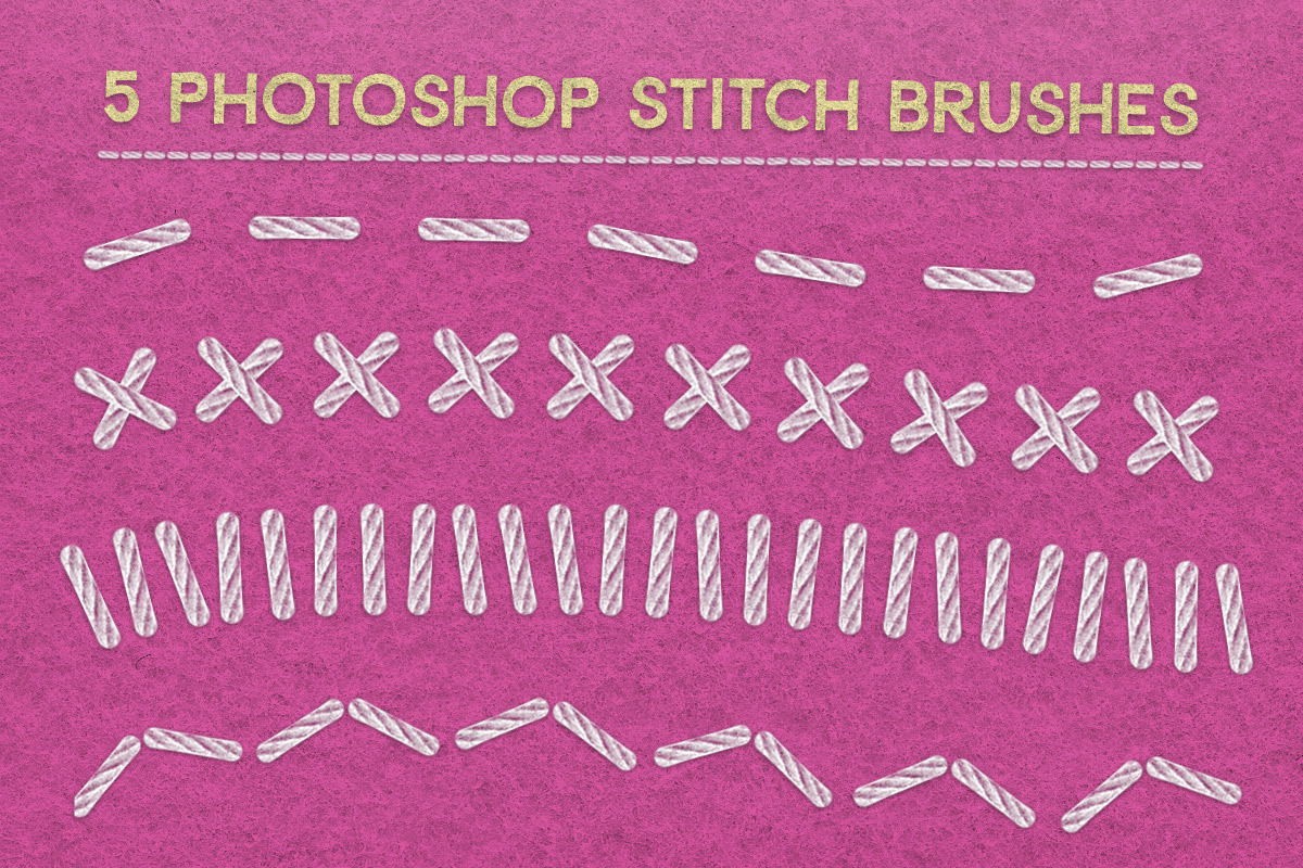 Felt Craft Kit for Adobe Photoshop, a Layer Style Add-On by Spoon Graphics (Photo 3 of 4)