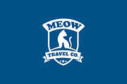 Meow Travel Company Cat Logo Design, a Branding & Logo Template by Griffin Designs (Thumbnail 2 of 7)