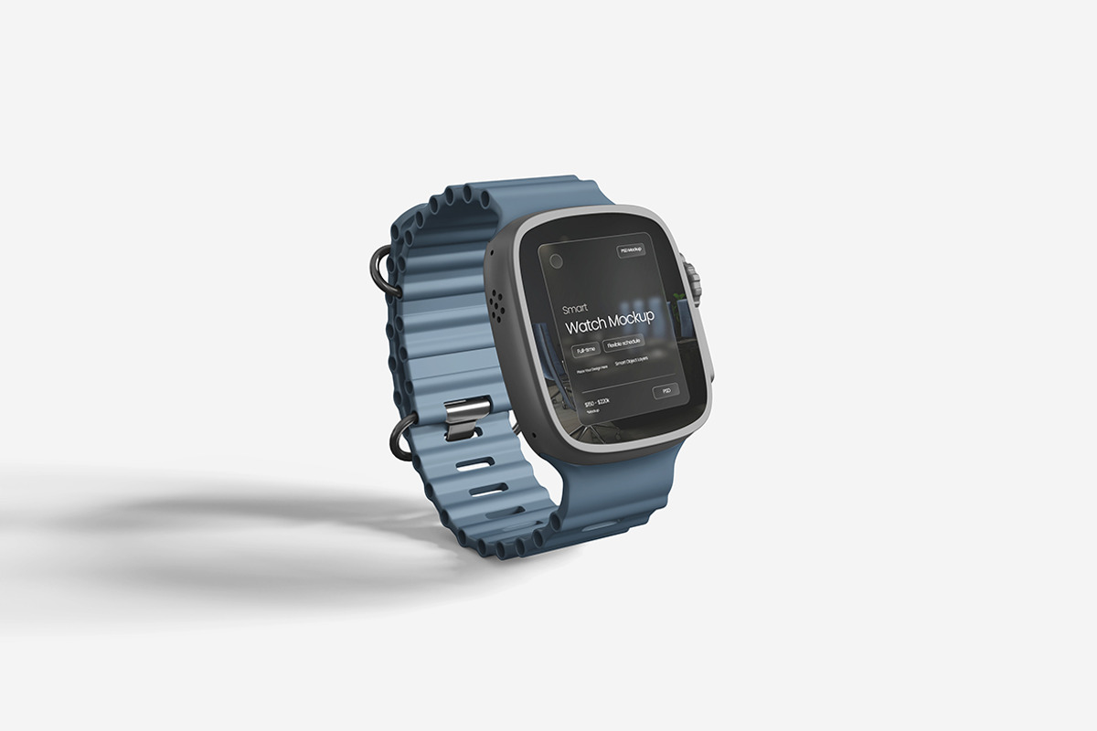 Smartwatch Mockup, a Product Mockup by MrLetters (Photo 4 of 5)