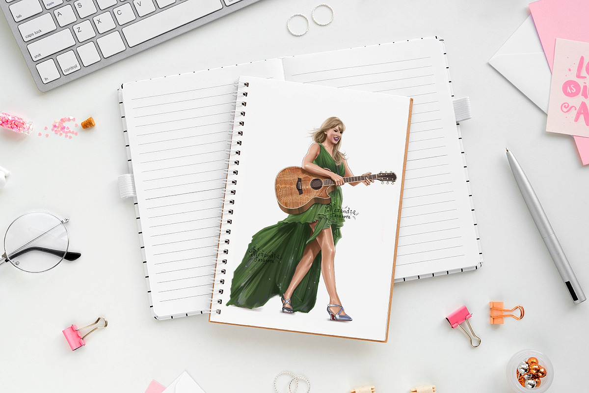Taylor Swift Illustration, a Person Illustration by BigArtLab (Photo 2 of 3)