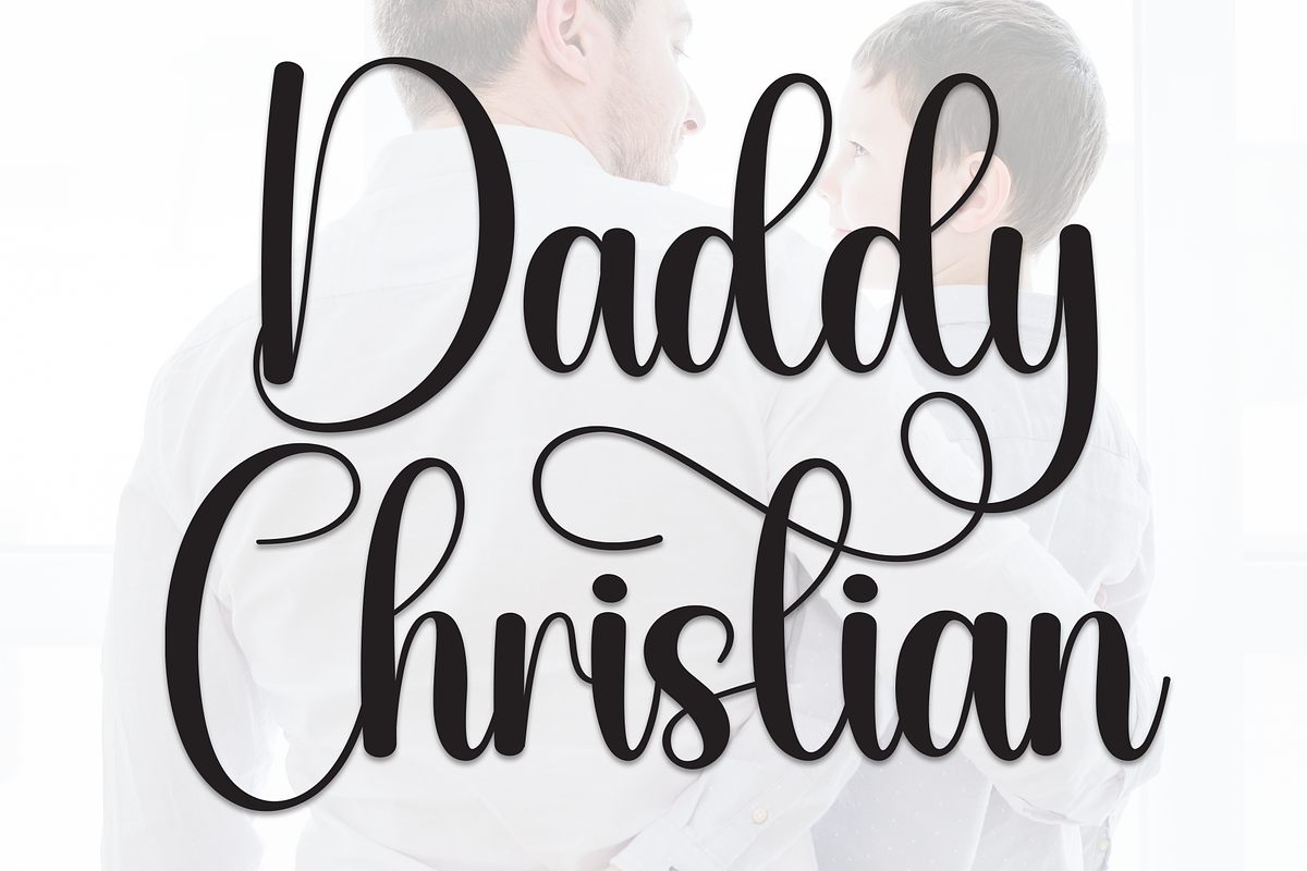 Daddy Christian | Script Font, a Handwritten Font by Scratchones (Photo 1 of 9)