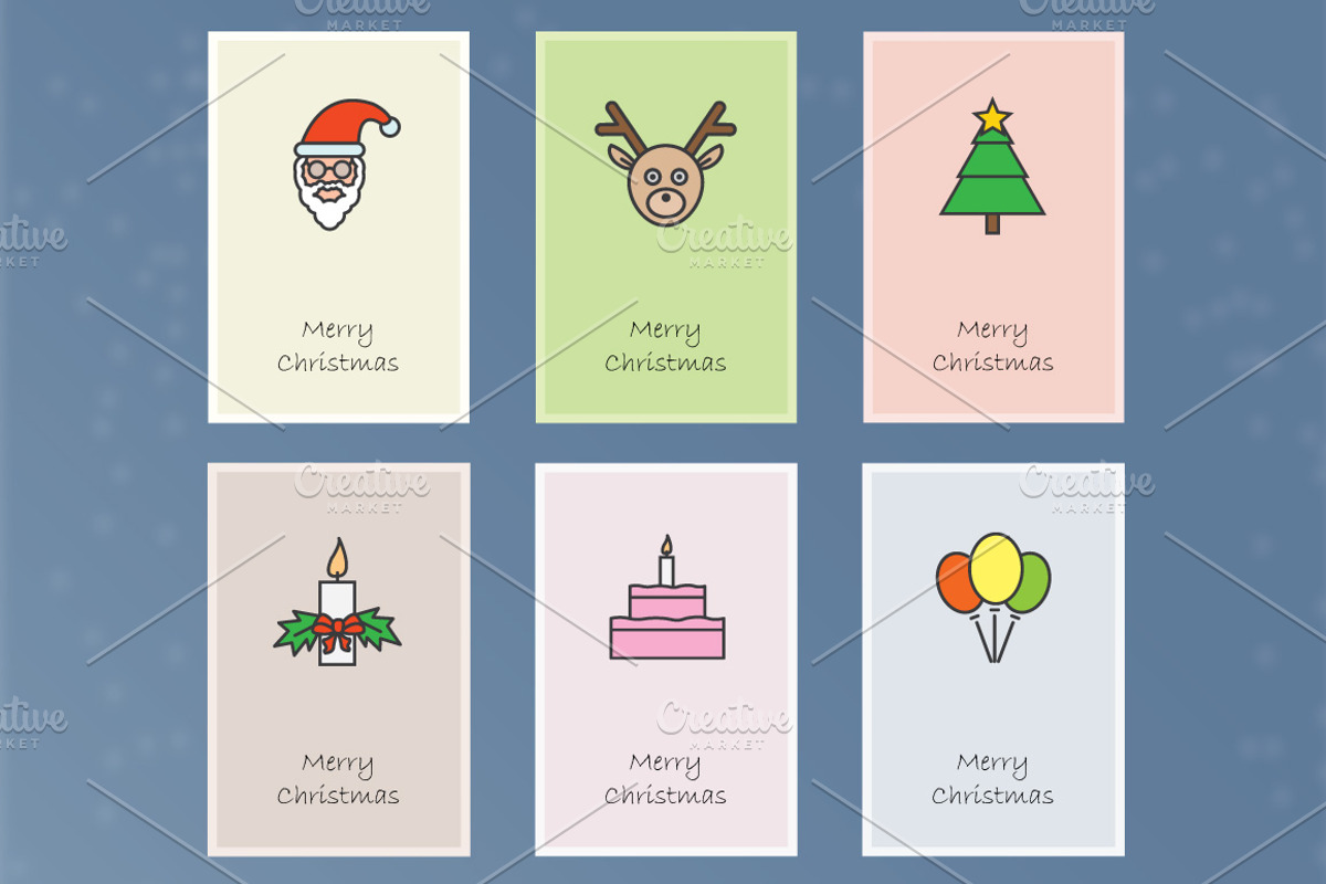Christmas greeting cards, an Icon by DeepDesign (Photo 2 of 3)