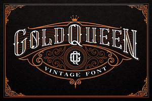 Gold Queen Vintage Font, a Serif Font by Harry Kasyanov