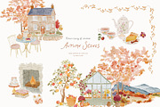Postcards from Cotswolds Clipart, a Decorative Illustration by Muse Artist (Thumbnail 6 of 23)