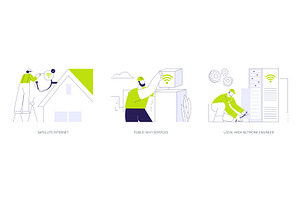 Telecommunication service abstract, a Technology Illustration by Visual Generation