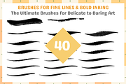Procreate Oily Inkers and Sketch, a Brush Add-On by Cozy Brushery (Thumbnail 2 of 9)