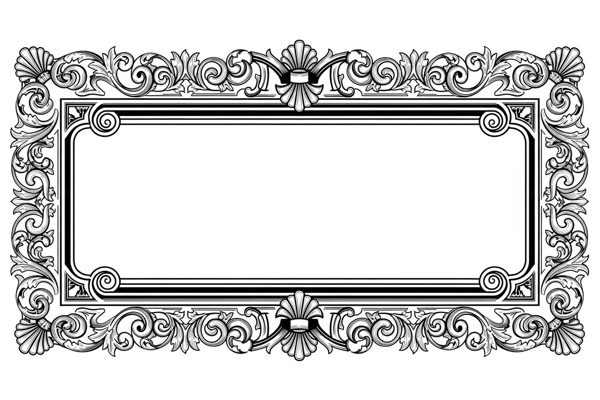 Vintage Rectangle Frame SVG Bundle, an Illustration by Designs_River (Photo 17 of 31)
