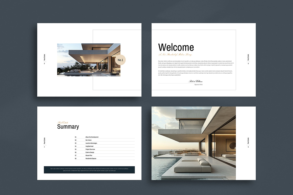 Luxury Real Estate Brochure | CANVA, a Brochure Template by TemplateFolio-Shop (Photo 5 of 12)