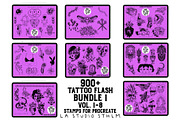 BUNDLE 1 - Tattoo Flash - Stamp Sets, a Brush Add-On by LA Studio Sthlm (Thumbnail 1 of 17)
