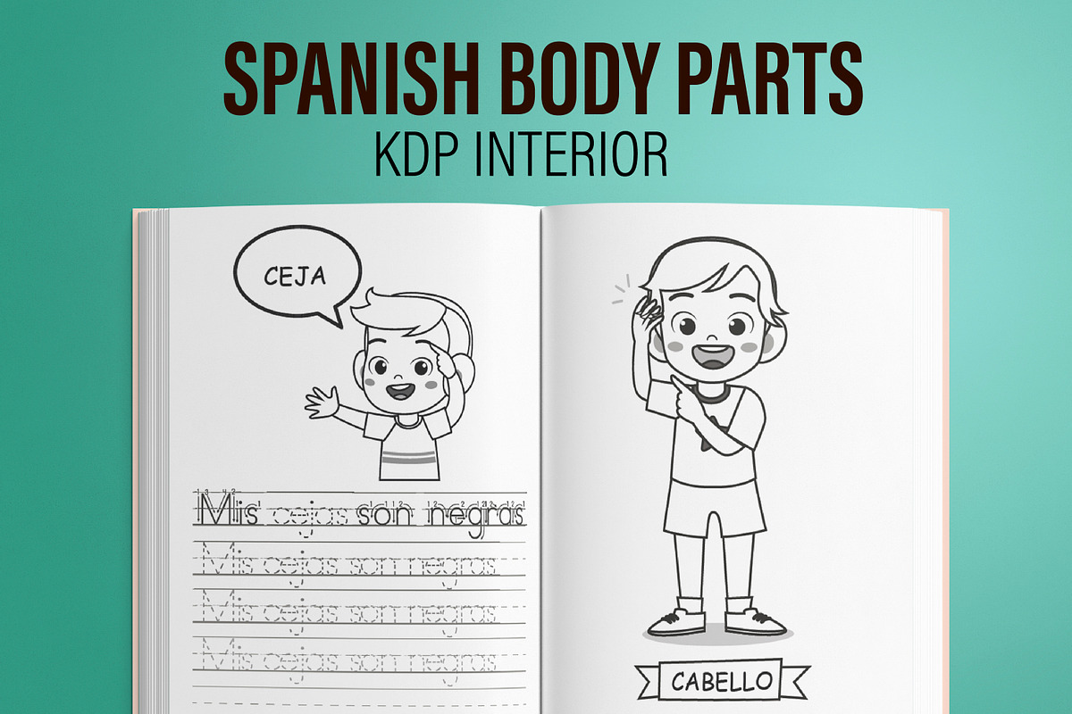 Spanish Body Parts KDP Interior, a Templates & Theme by MatiArtShop (Photo 1 of 2)