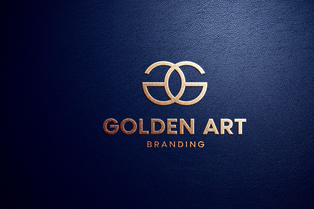 Gold Logo Mockup on Leather, a Product Mockup by imonedesign