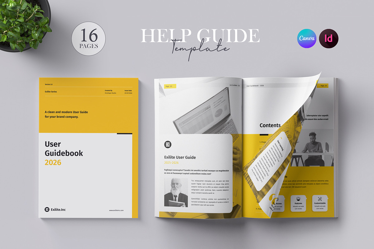 User / Help Guide, a Brochure Template by Orcshape Studio (Photo 1 of 10)
