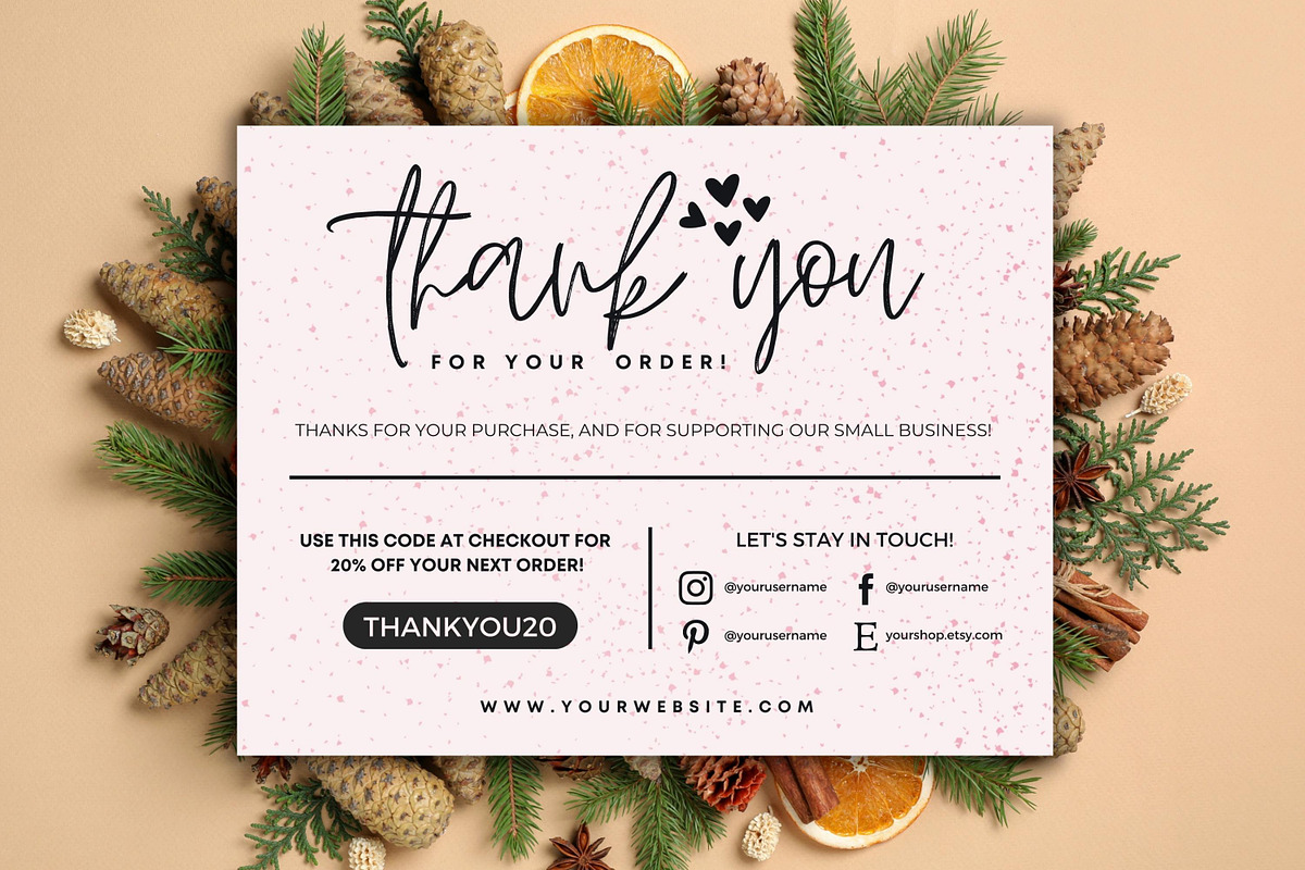 Thank You Card For Small Business #1, a Flyer Template by Oskar Wantopi (Photo 10 of 12)