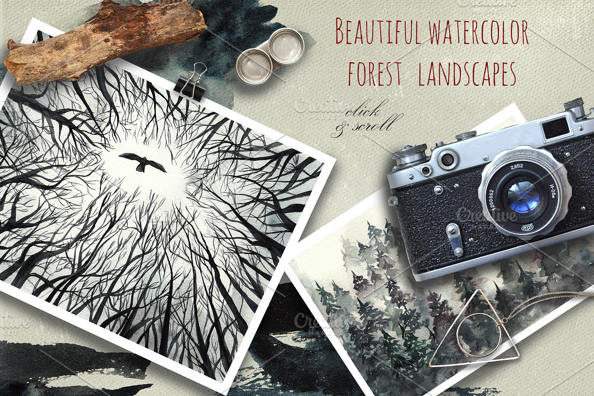 Magic forest design set, an Animal Illustration by Scarlet Heath Art (Photo 7 of 13)