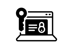 Access security solid icon, a Solid Icon by Creative priyanka