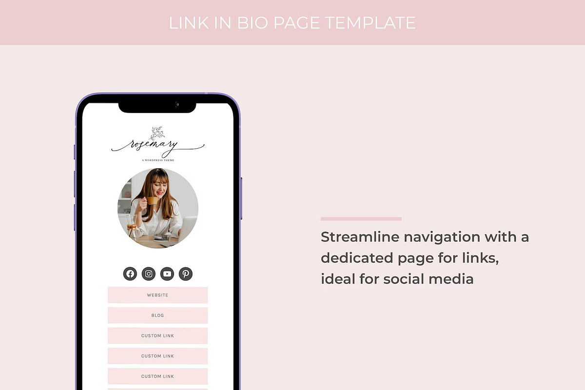 Rosemary Pink Kadence Theme, a WordPress Template by Sky and Stars (Photo 4 of 5)