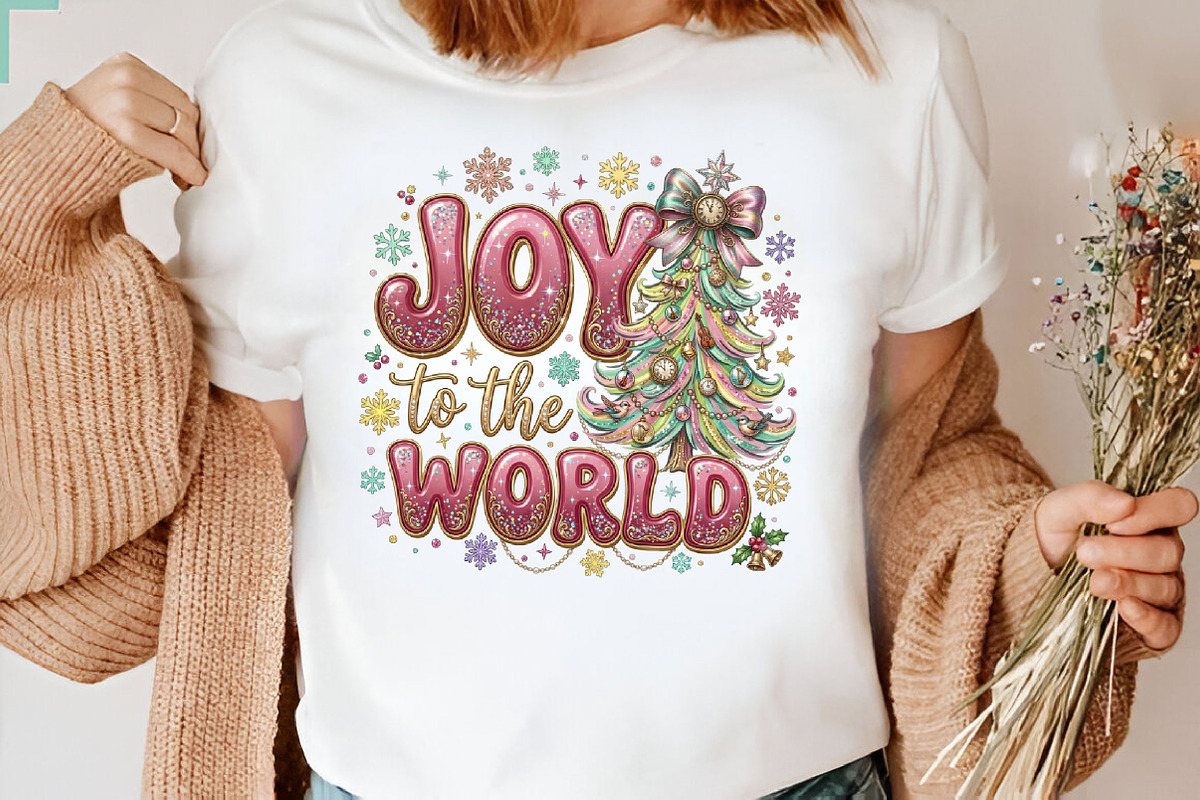 Brushstroke Joy to the World Png, a Seasonal Illustration by Designking (Photo 4 of 6)