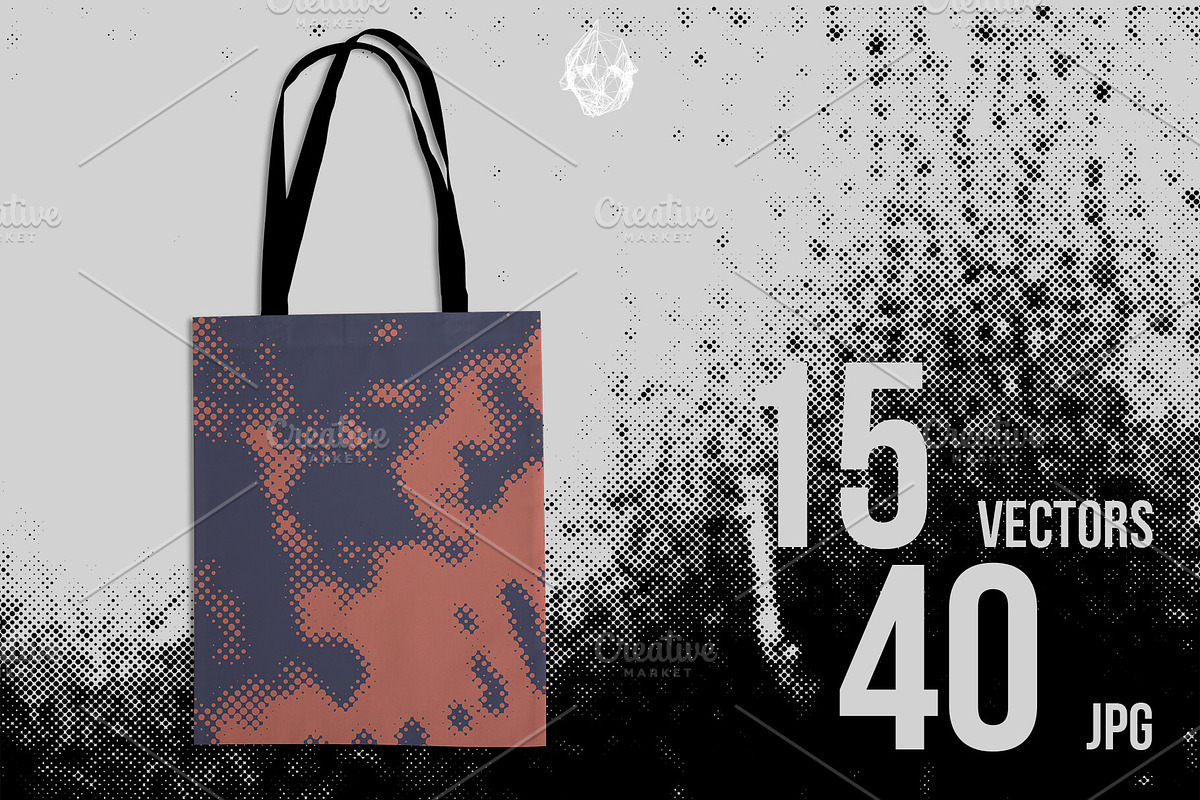 HALFTONE - 55 Distressed Overlays, an Object Graphic by Neo Ink Design (Photo 9 of 9)