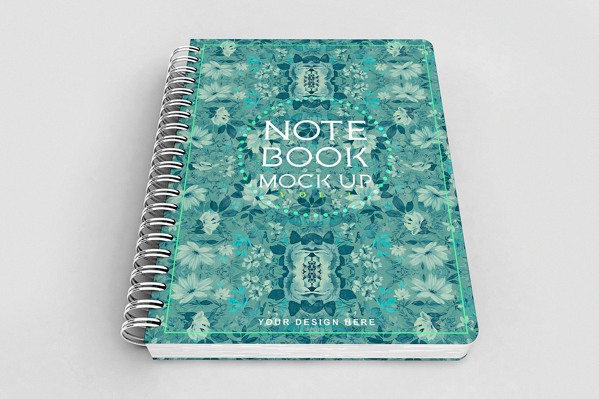 Notebook Mockup Vol 1, a Print Template by Honnum Graphic Art (Photo 5 of 12)