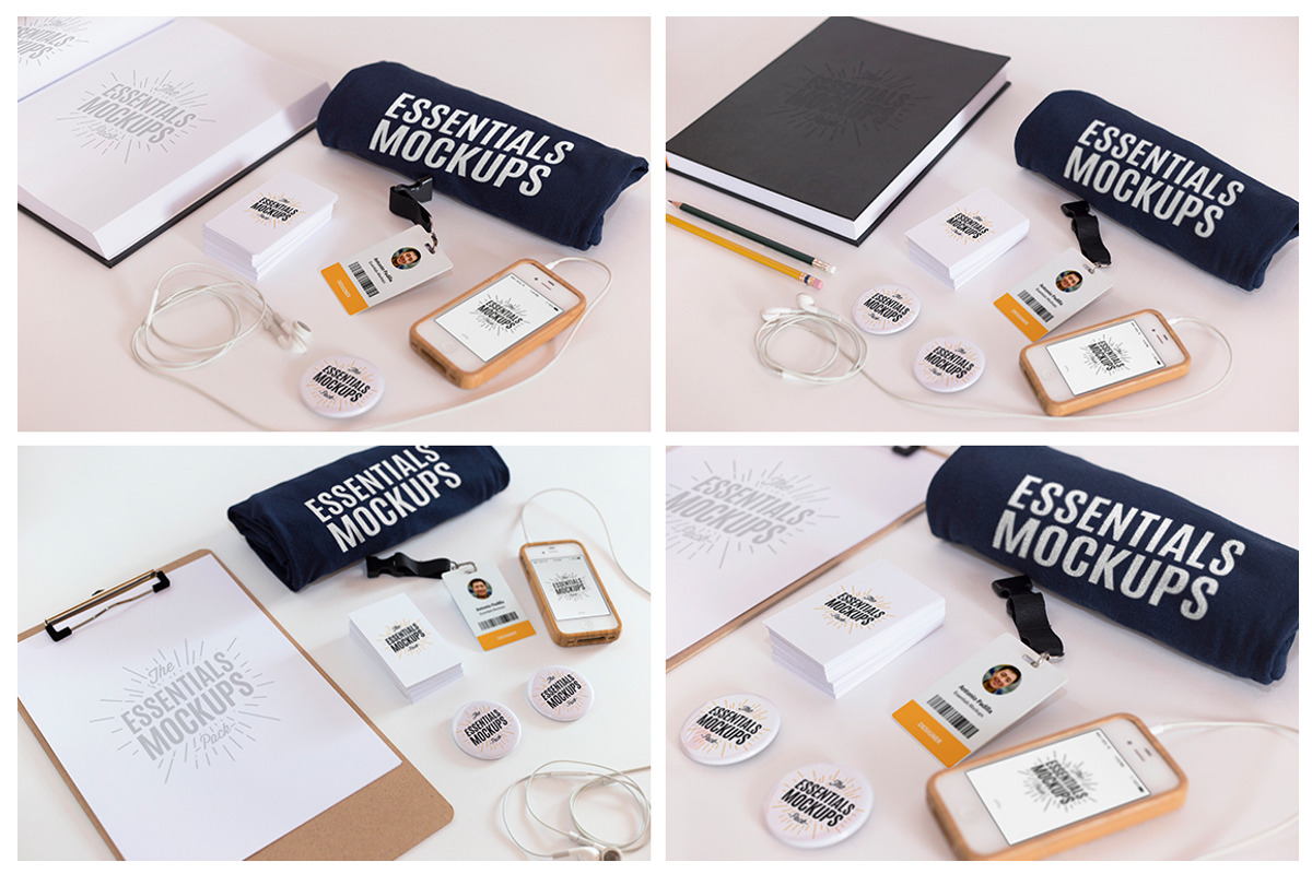16 Essentials Mockups Pack / 16 PSD, a Print Template by GraphicHero (Photo 4 of 5)