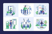 Transport Illustration Art Set, a Transportation Illustration by Creative Stall (Thumbnail 6 of 9)
