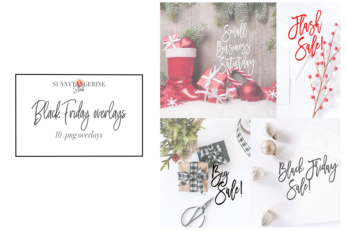 Black Friday PNG Overlays, an Object Graphic by SunnyTangerine Stock (Photo 2 of 2)