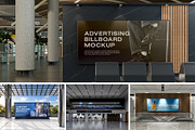 Airport Advertising Billboard Mockup, an Advertising Mockup by made_by_nope (Thumbnail 1 of 7)