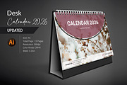 Desk Calendar 2026, a Stationery Template by crazyOWL (Thumbnail 1 of 6)